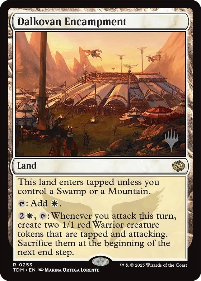 Image for Dalkovan Encampment (253) (Tarkir: Dragonstorm) - Magic: The Gathering