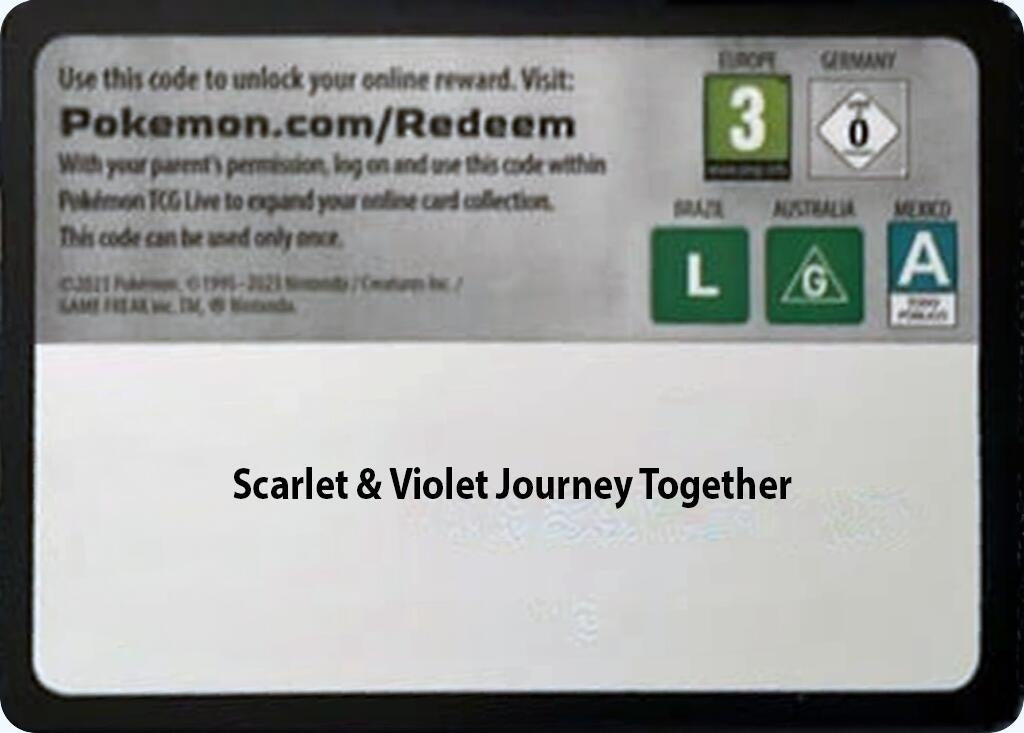 Image for Code Card - Journey Together Booster Pack (JTG) - Pokemon