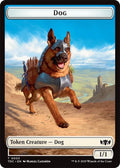 Image for Dog // Goblin Double-Sided Token (3 // 12) (Tarkir: Dragonstorm) - Magic: The Gathering