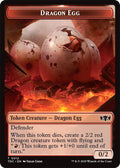 Image for Dragon Egg // Dragon (0013) Double-Sided Token (12 // 13) (Tarkir: Dragonstorm) - Magic: The Gathering
