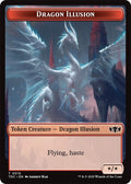 Image for Dragon Illusion // Monk Double-Sided Token (15 // 3) (Tarkir: Dragonstorm) - Magic: The Gathering
