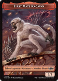 Image for First Mate Ragavan // Treasure Double-Sided Token (18 // 16) (Tarkir: Dragonstorm) - Magic: The Gathering