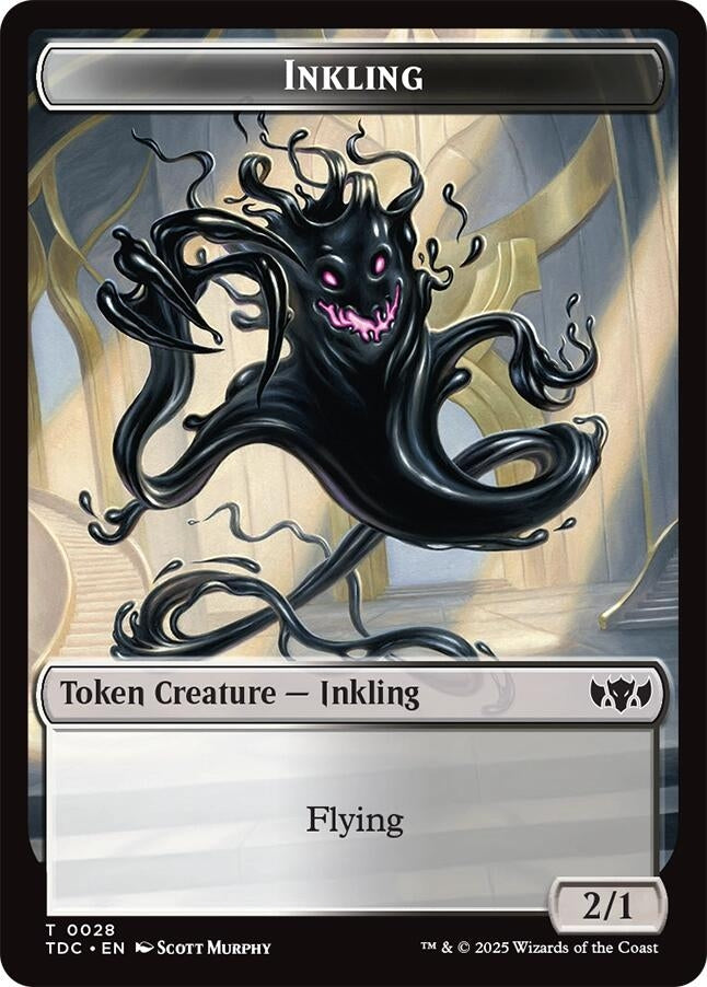 Image for Inkling // Bird  Double-Sided Token (28 // 2) (Tarkir: Dragonstorm) - Magic: The Gathering