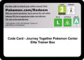 Code Card - Journey Together Pokemon Center Elite Trainer Box (JTG)