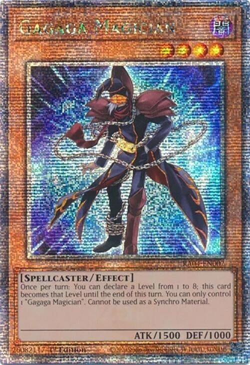 Image for Gagaga Magician (Quarter Century Secret Rare) (RA04-EN007) - YuGiOh