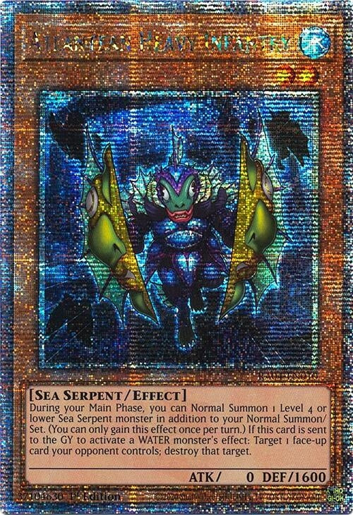 Image for Atlantean Heavy Infantry (Quarter Century Secret Rare) (RA04-EN010) - YuGiOh