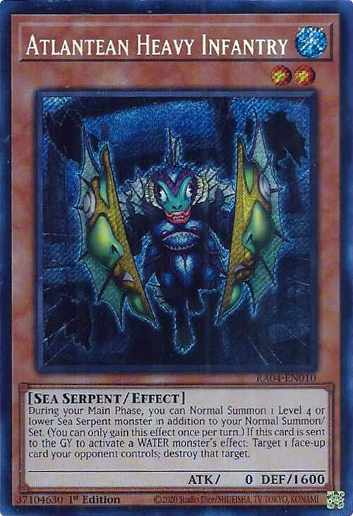 Image for Atlantean Heavy Infantry (Secret Rare) (RA04-EN010) - YuGiOh