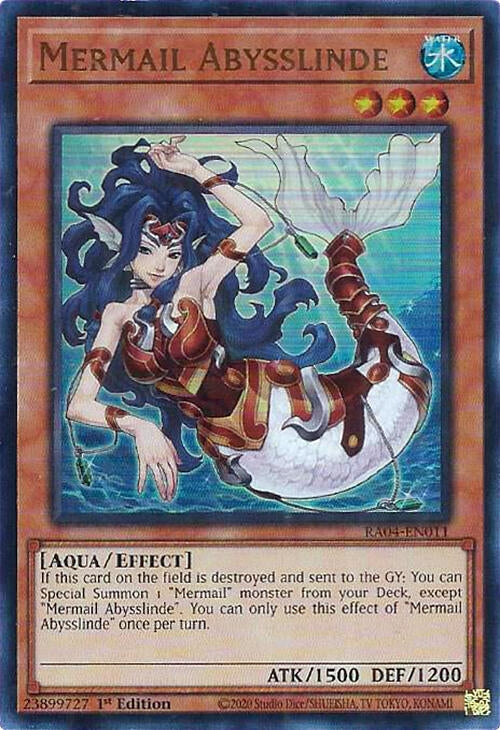 Image for Mermail Abysslinde (UR) (RA04-EN011) - YuGiOh