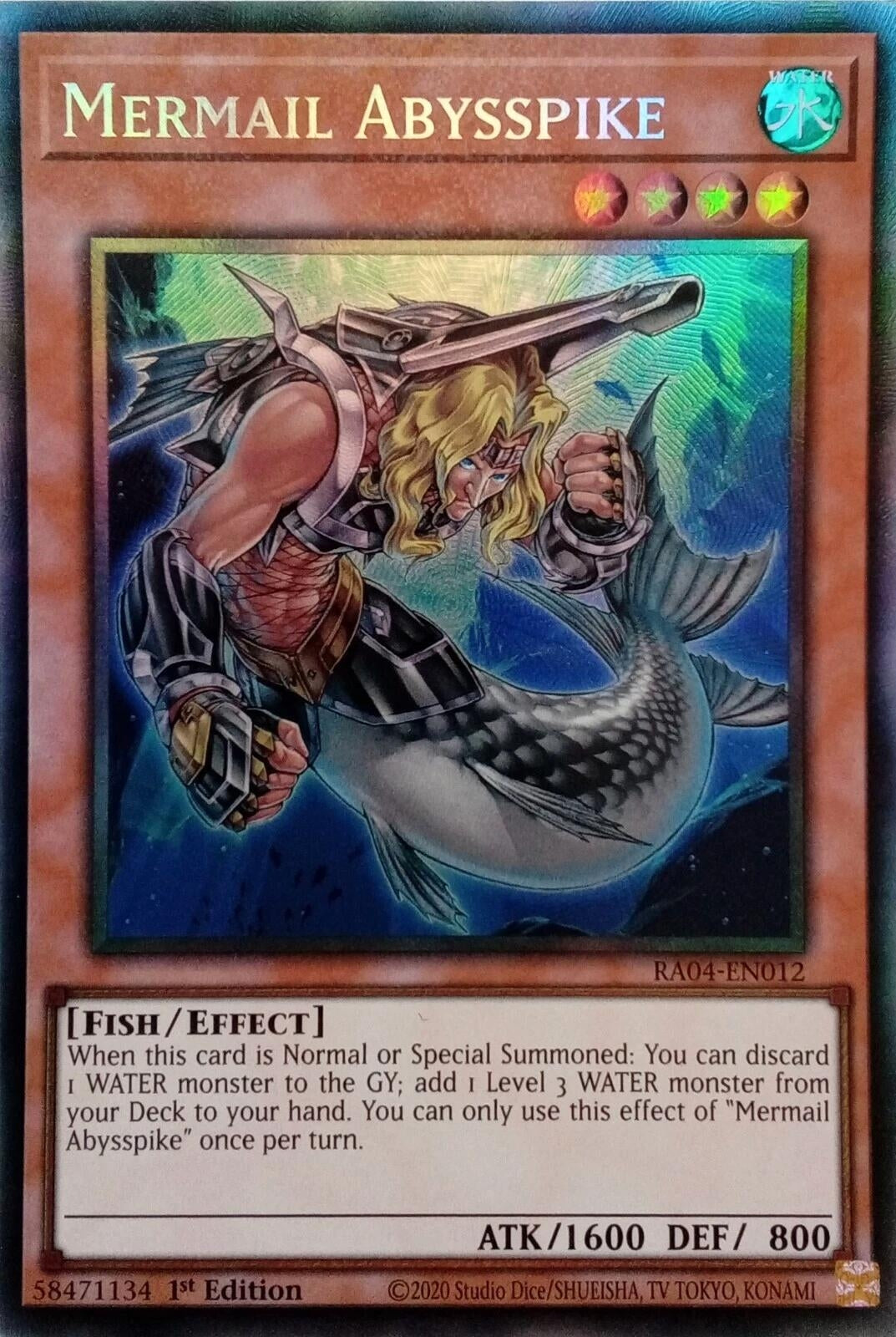 Image for Mermail Abysspike (PCR) (RA04-EN012) - YuGiOh