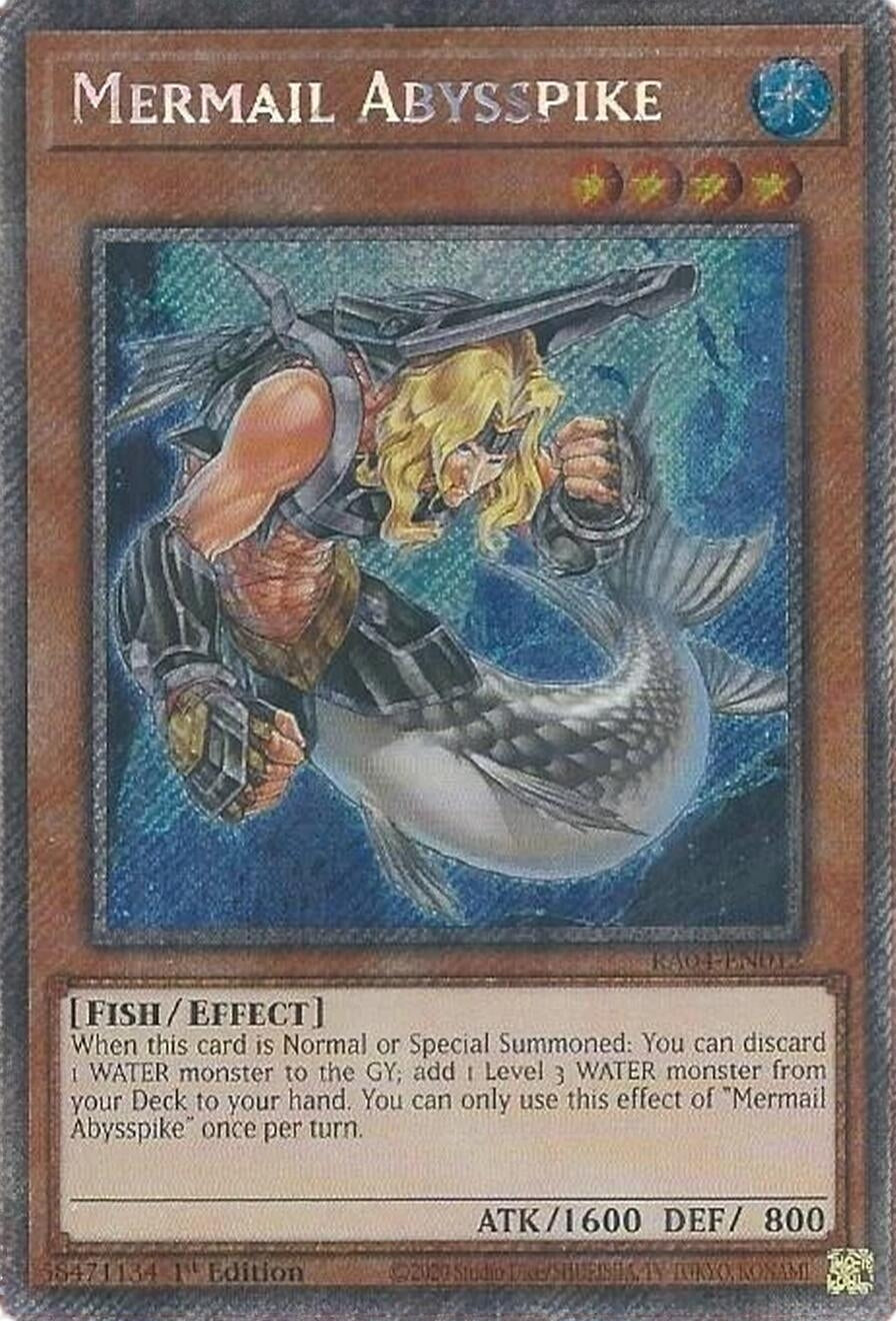 Mermail Abysspike (Platinum Secret Rare) (RA04-EN012)