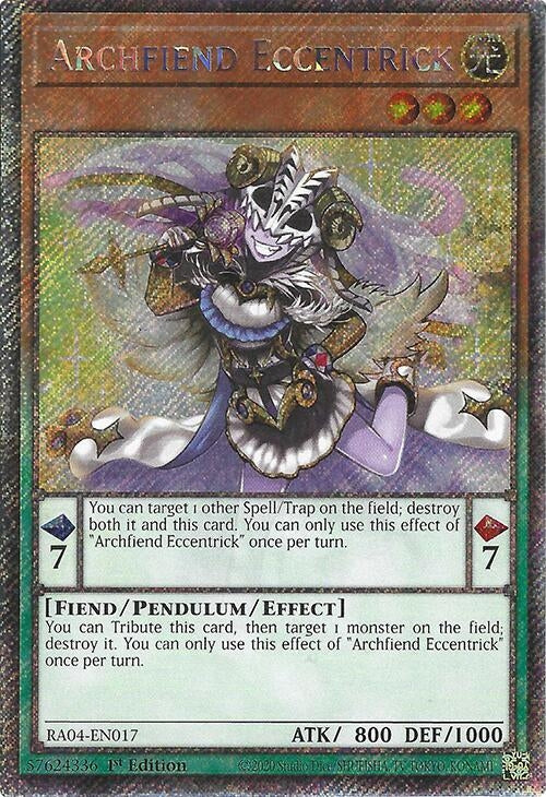 Archfiend Eccentrick (Platinum Secret Rare) (RA04-EN017)