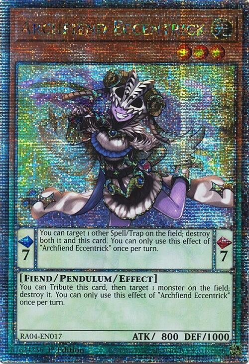 Archfiend Eccentrick (Quarter Century Secret Rare) (RA04-EN017)