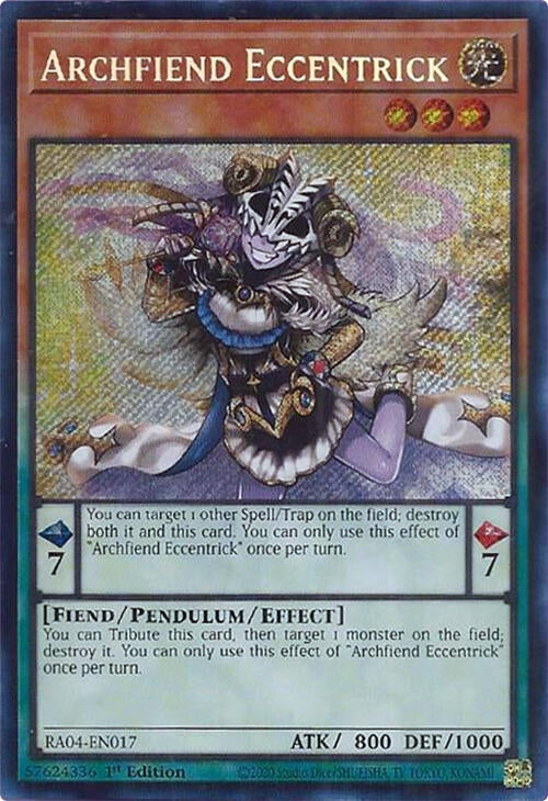 Image for Archfiend Eccentrick (Secret Rare) (RA04-EN017) - YuGiOh