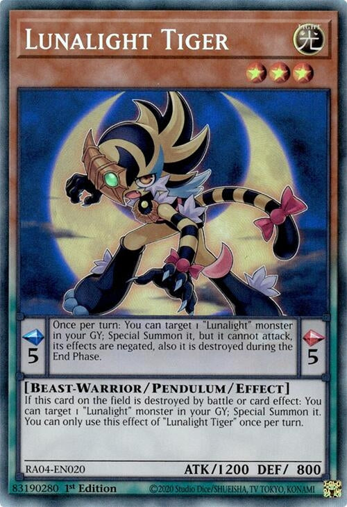 Image for Lunalight Tiger (PCR) (RA04-EN020) - YuGiOh
