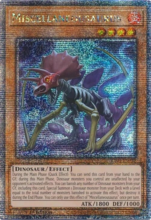 Image for Miscellaneousaurus (Quarter Century Secret Rare) (RA04-EN022) - YuGiOh