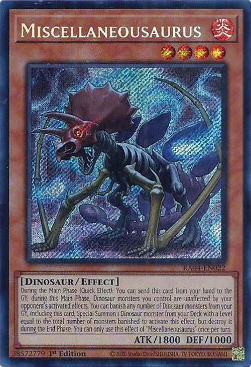 Image for Miscellaneousaurus (Secret Rare) (RA04-EN022) - YuGiOh