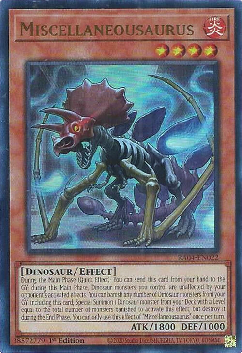 Image for Miscellaneousaurus (UR) (RA04-EN022) - YuGiOh