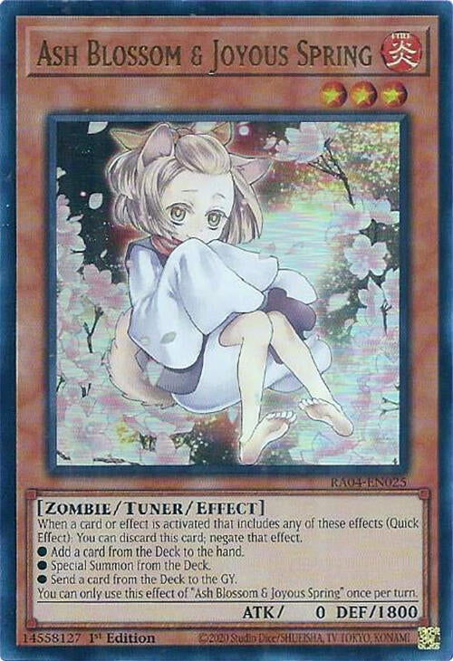 Image for Ash Blossom & Joyous Spring (Alternate Art) (UR) (RA04-EN025) - YuGiOh