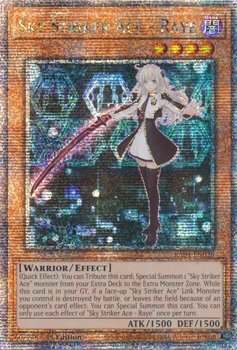 Image for Sky Striker Ace - Raye (Quarter Century Secret Rare) (RA04-EN026) - YuGiOh