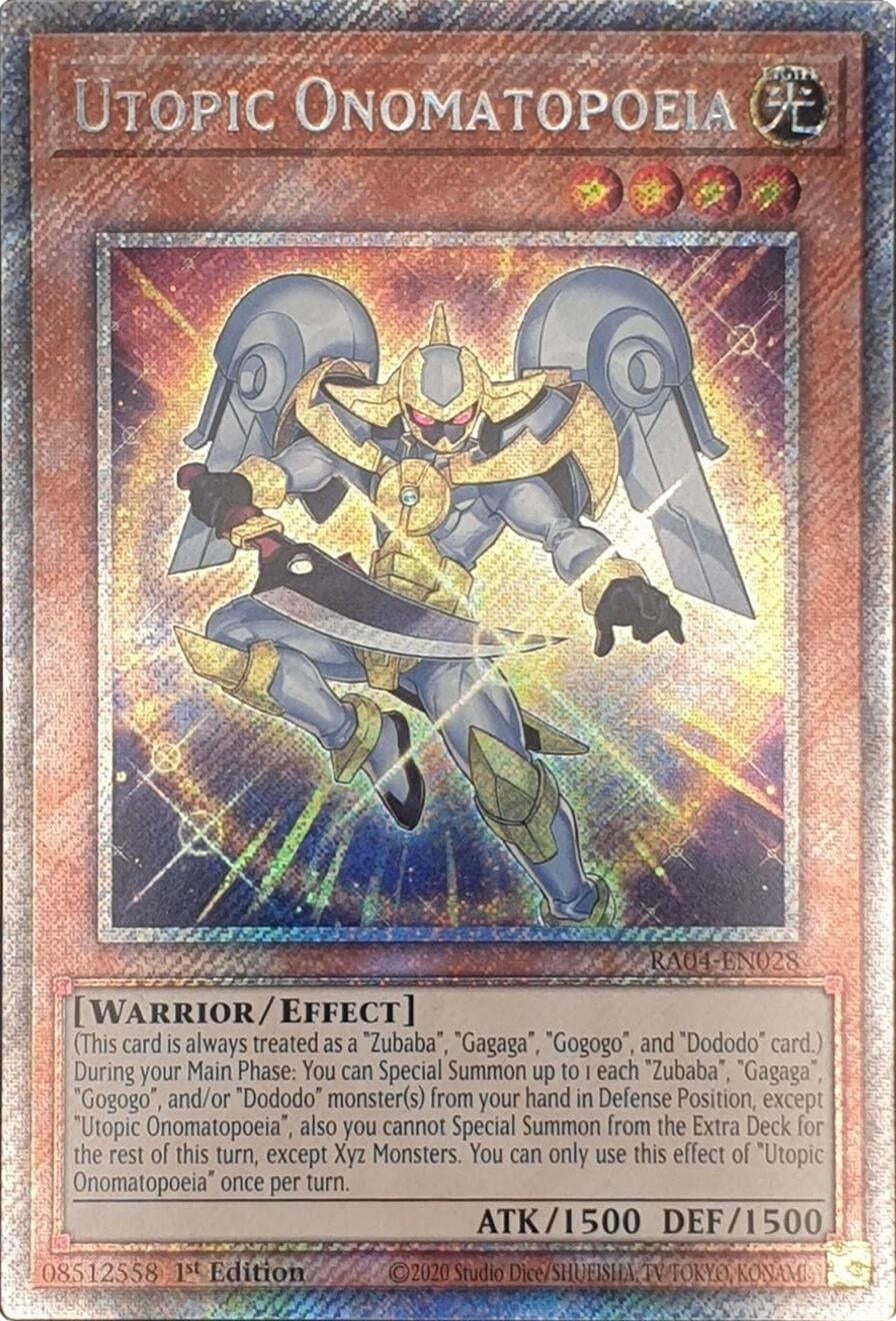 Utopic Onomatopoeia (Platinum Secret Rare) (RA04-EN028)