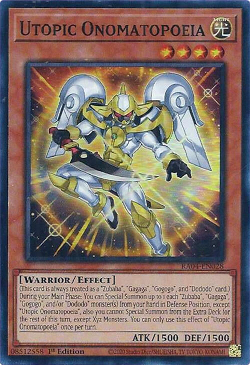 Image for Utopic Onomatopoeia (RA04-EN028) - YuGiOh