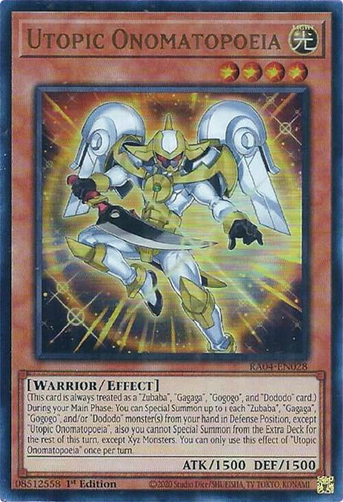 Image for Utopic Onomatopoeia (UR) (RA04-EN028) - YuGiOh