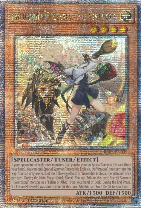Image for Incredible Ecclesia, the Virtuous (New Art) (Quarter Century Secret Rare) (RA04-EN039) - YuGiOh
