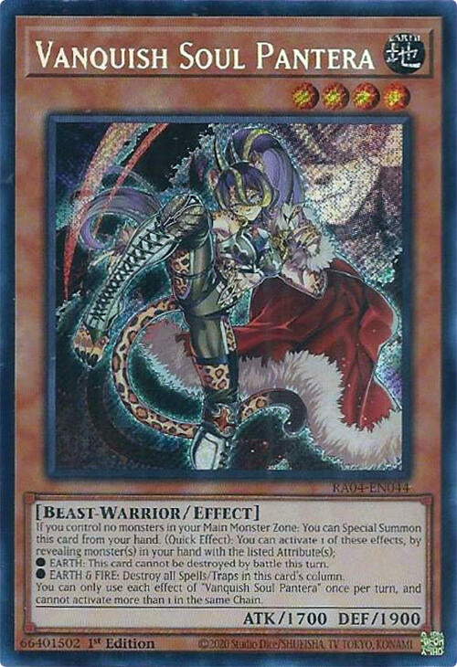 Image for Vanquish Soul Pantera (Secret Rare) (RA04-EN044) - YuGiOh