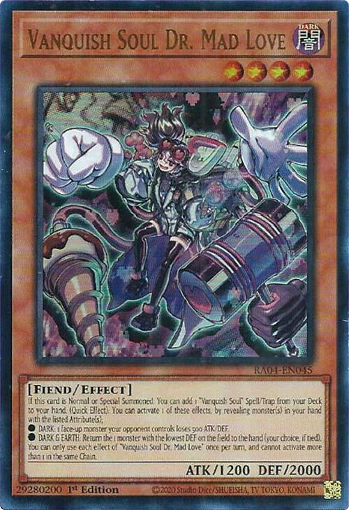 Image for Vanquish Soul Dr. Mad Love (UR) (RA04-EN045) - YuGiOh