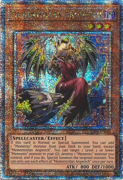 Image for Mementotlan Angwitch (Quarter Century Secret Rare) (RA04-EN048) - YuGiOh