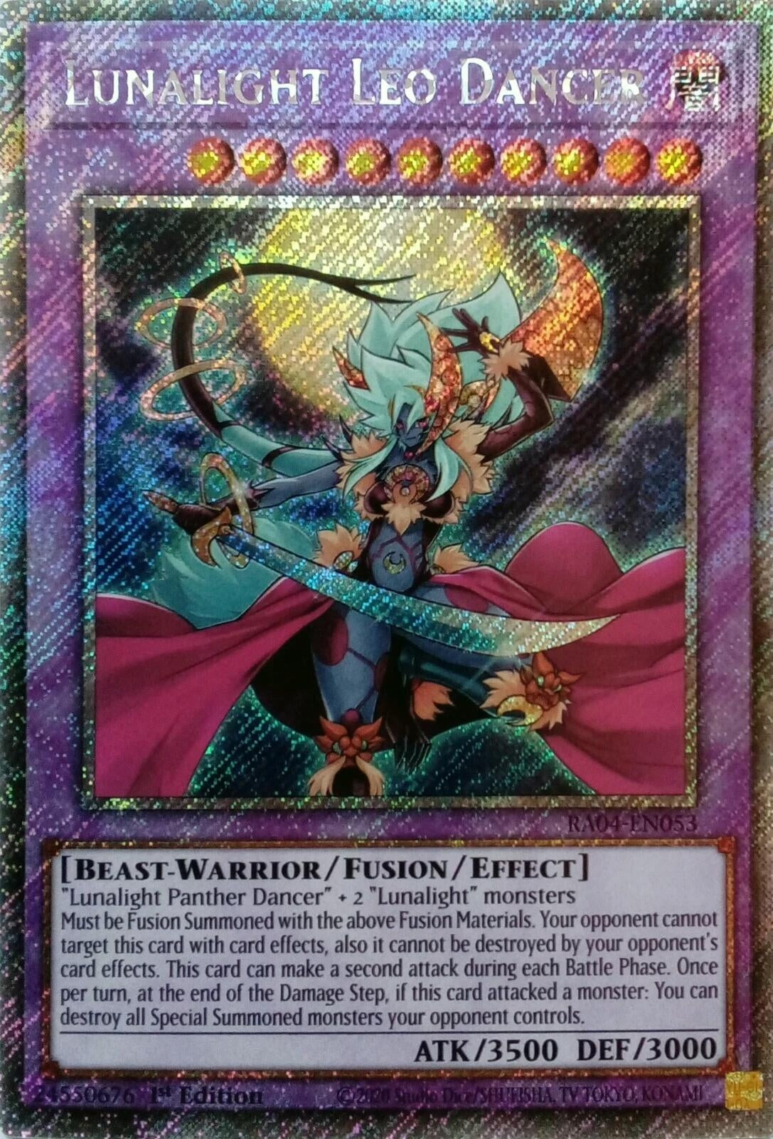 Lunalight Leo Dancer (Platinum Secret Rare) (RA04-EN053)