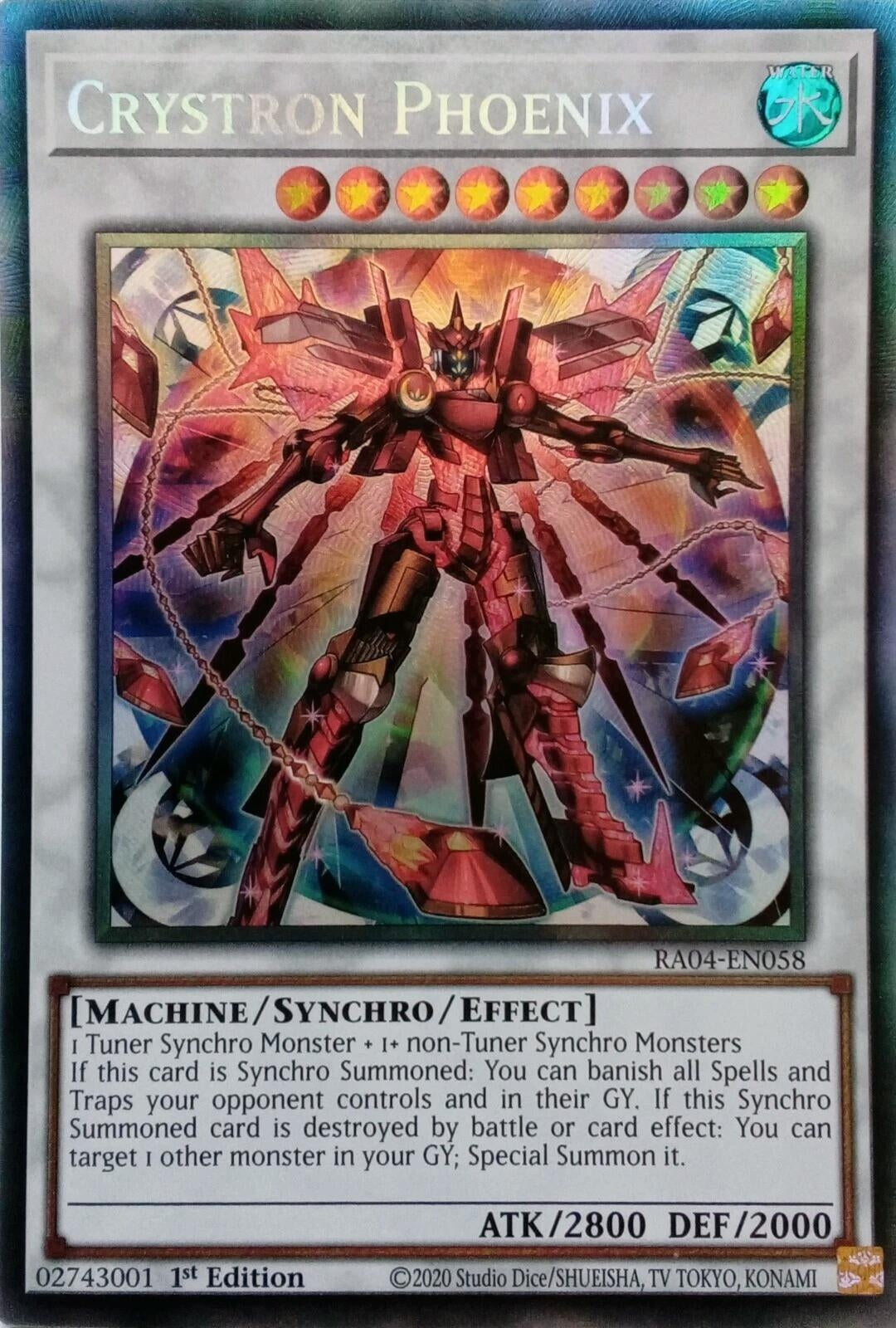Image for Crystron Phoenix (PCR) (RA04-EN058) - YuGiOh