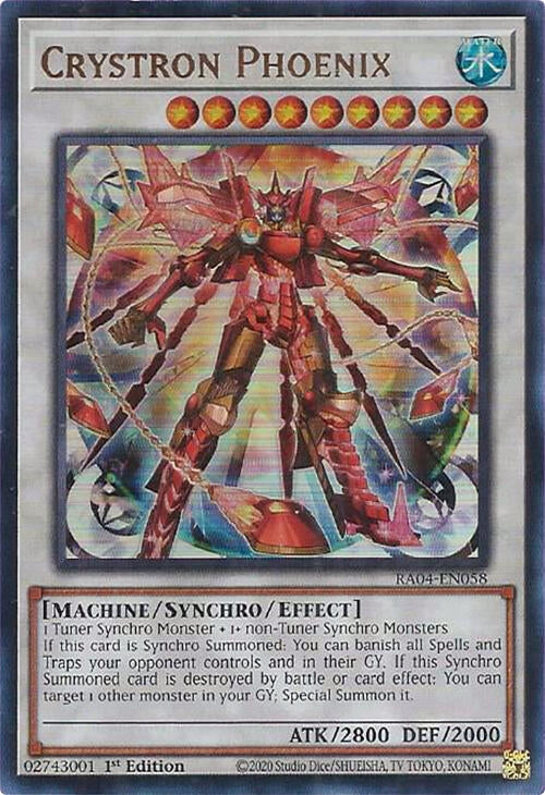 Image for Crystron Phoenix (UR) (RA04-EN058) - YuGiOh