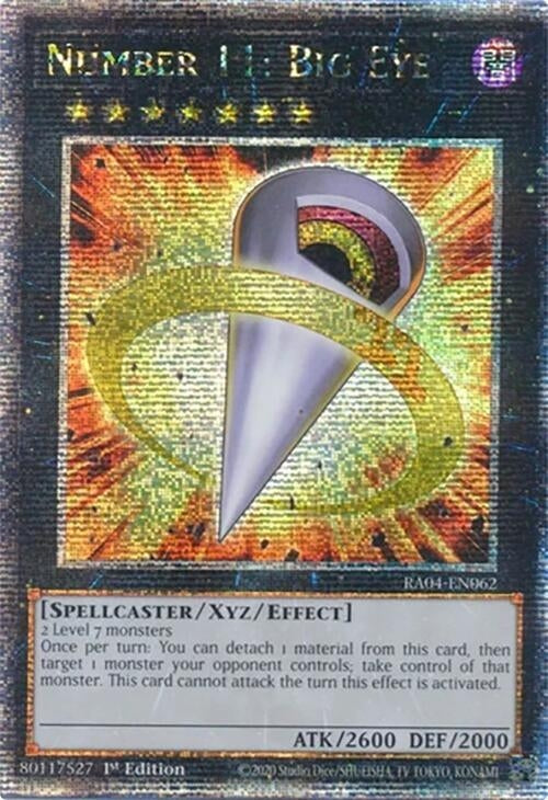 Image for Number 11: Big Eye (Quarter Century Secret Rare) (RA04-EN062) - YuGiOh