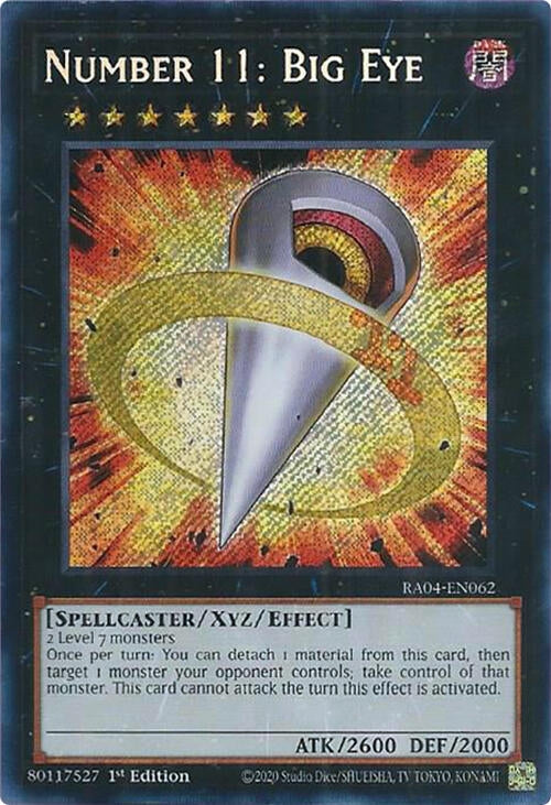 Image for Number 11: Big Eye (Secret Rare) (RA04-EN062) - YuGiOh