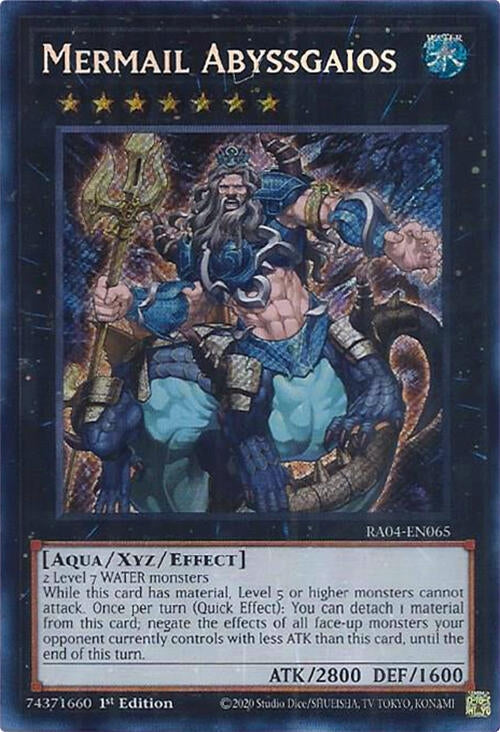 Image for Mermail Abyssgaios (Secret Rare) (RA04-EN065) - YuGiOh