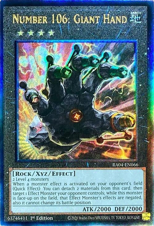 Number 106: Giant Hand (PUR) (RA04-EN066)