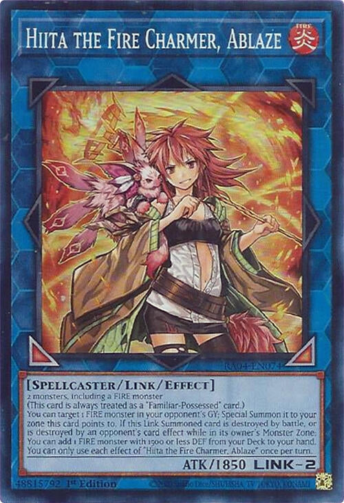 Image for Hiita the Fire Charmer, Ablaze (RA04-EN074) - YuGiOh