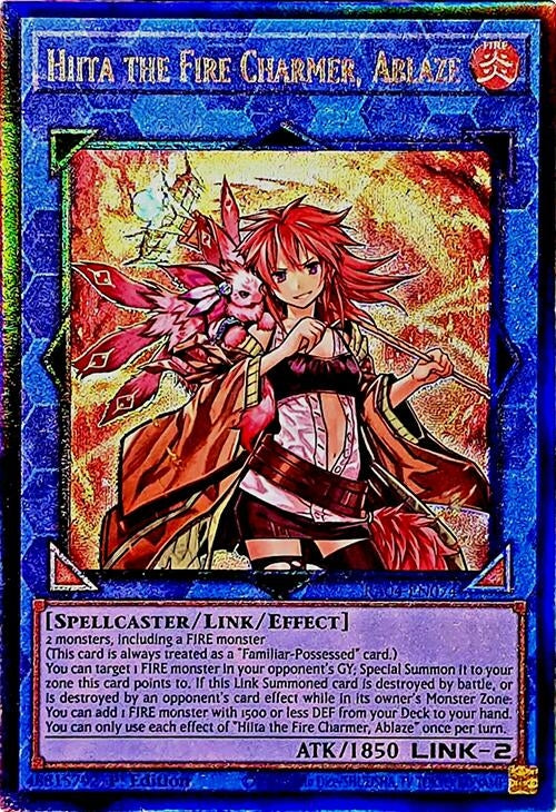 Hiita the Fire Charmer, Ablaze (PUR) (RA04-EN074)