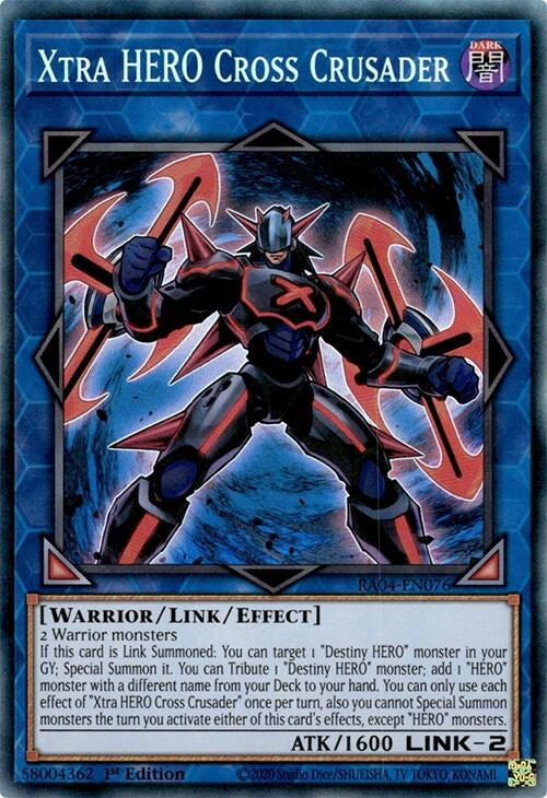 Image for Xtra HERO Cross Crusader (PCR) (RA04-EN076) - YuGiOh