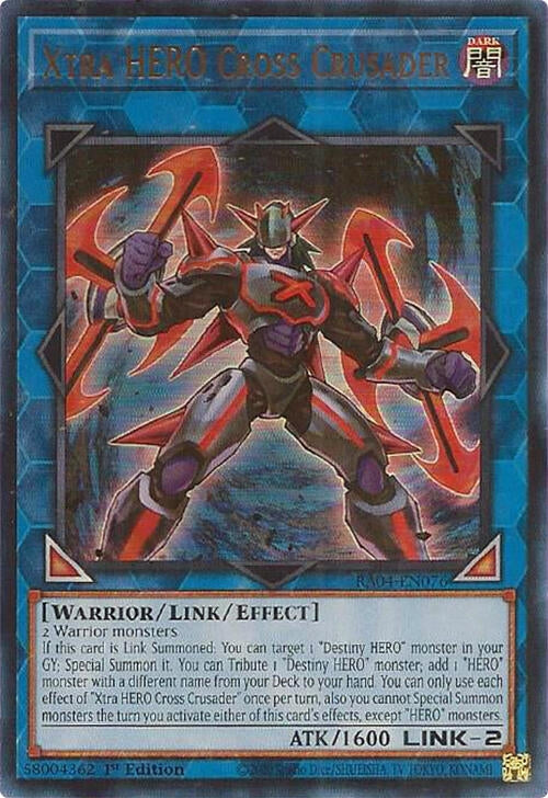 Image for Xtra HERO Cross Crusader (UR) (RA04-EN076) - YuGiOh