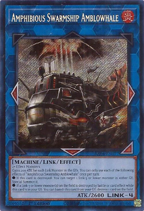Amphibious Swarmship Amblowhale (Secret Rare) (RA04-EN077)