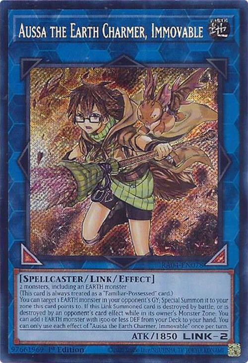 Image for Aussa the Earth Charmer, Immovable (Secret Rare) (RA04-EN078) - YuGiOh
