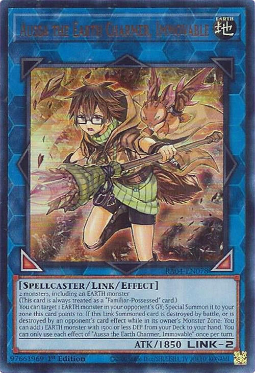 Image for Aussa the Earth Charmer, Immovable (UR) (RA04-EN078) - YuGiOh