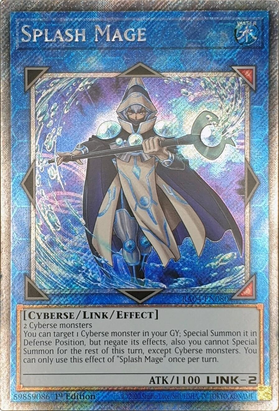 Splash Mage (Platinum Secret Rare) (RA04-EN080)