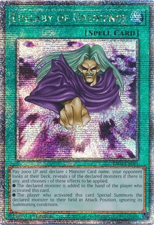 Image for Lullaby of Obedience (Quarter Century Secret Rare) (RA04-EN085) - YuGiOh