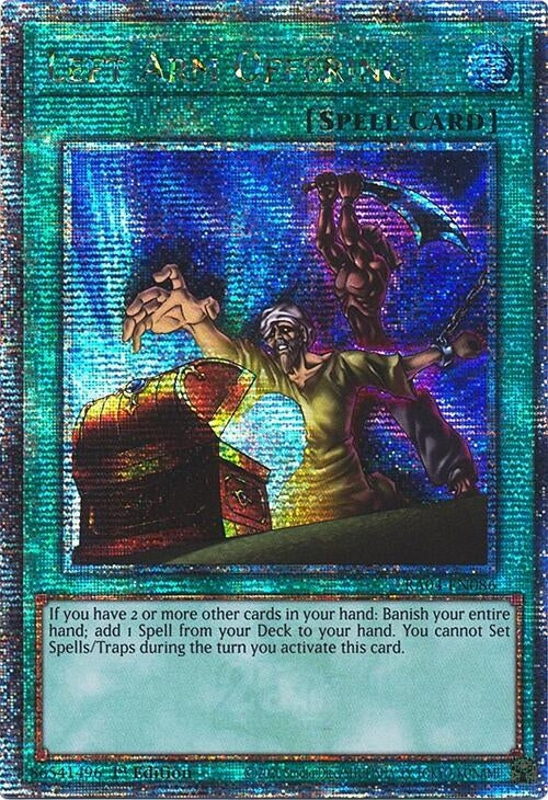 Image for Left Arm Offering (Quarter Century Secret Rare) (RA04-EN086) - YuGiOh