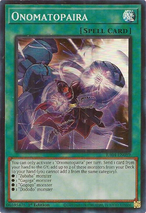 Image for Onomatopaira (RA04-EN089) - YuGiOh