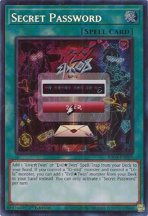 Image for Secret Password (Secret Rare) (RA04-EN095) - YuGiOh