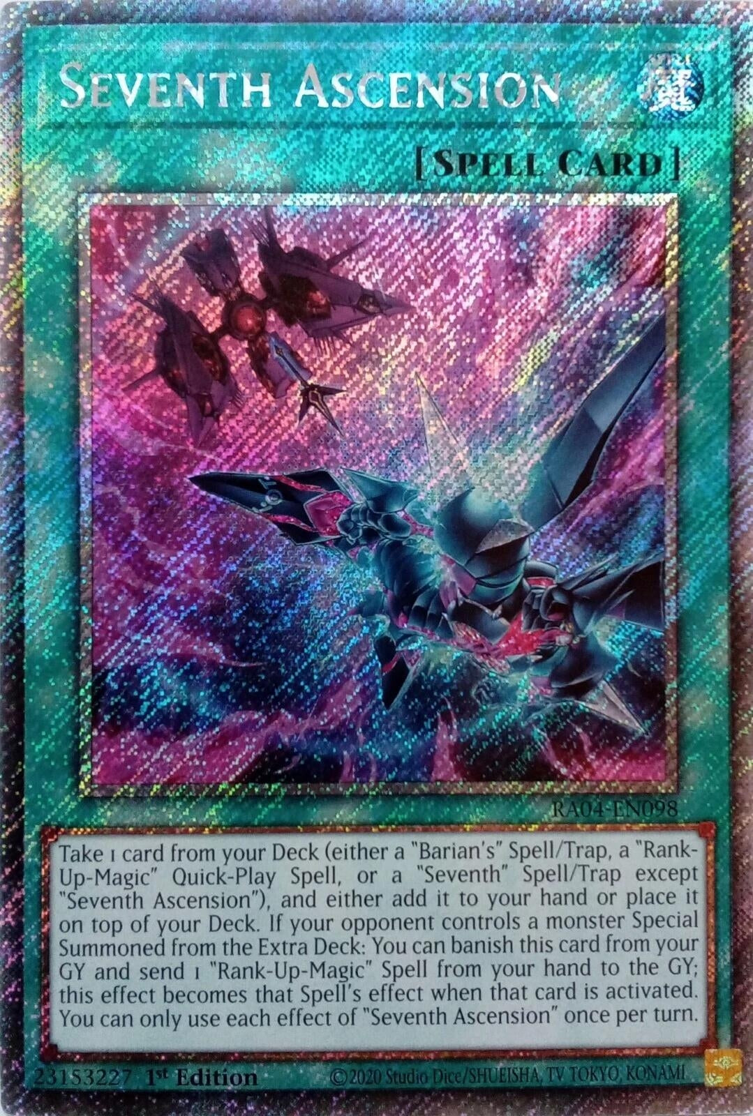 Seventh Ascension (Platinum Secret Rare) (RA04-EN098)